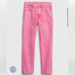 High Rise Cheeky Straight Jeans with Washwell